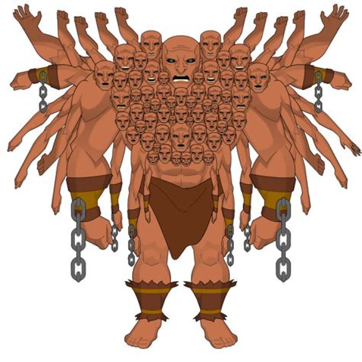 What did the Hecatoncheires look like?