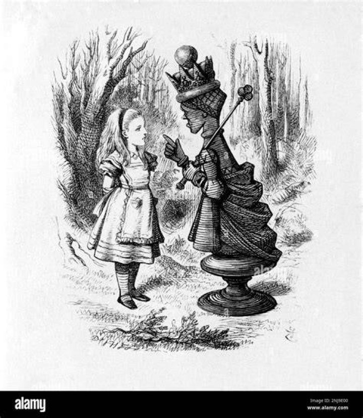What did the Red Queen say in Alice in Wonderland?