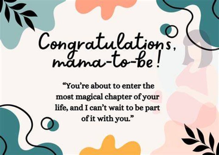 What do you write in a congratulations pregnancy card?