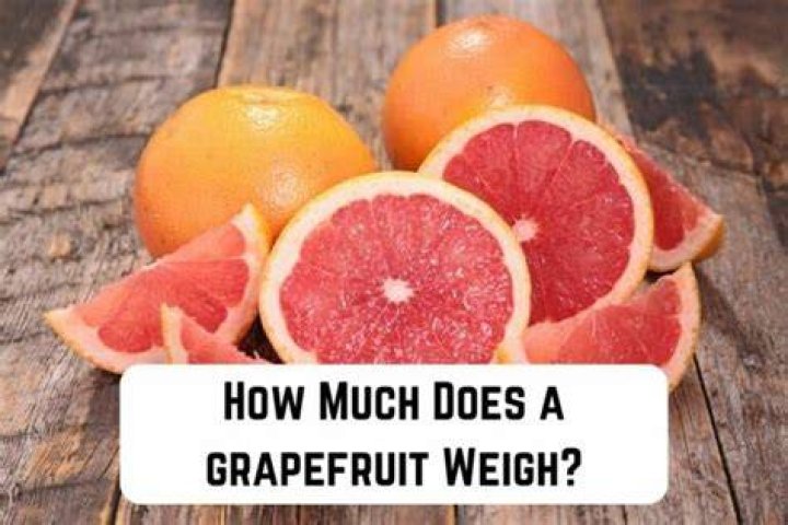What does 1/2 grapefruit weigh?