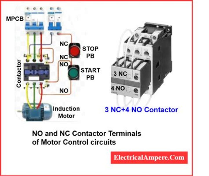 WHAT DOES NO and NC mean on a wiring diagram?
