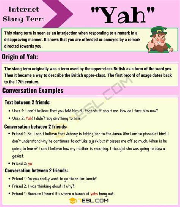What does Yah Mean Mean?