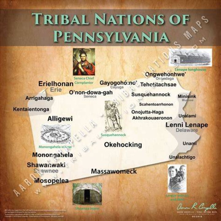 What Indian tribes were around Scranton Pennsylvania?