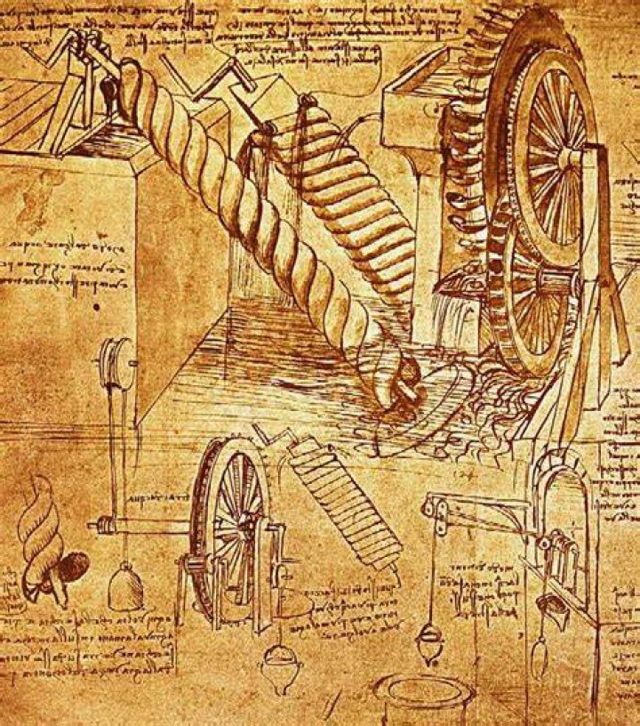 What inventions are credited to Leonardo da Vinci?