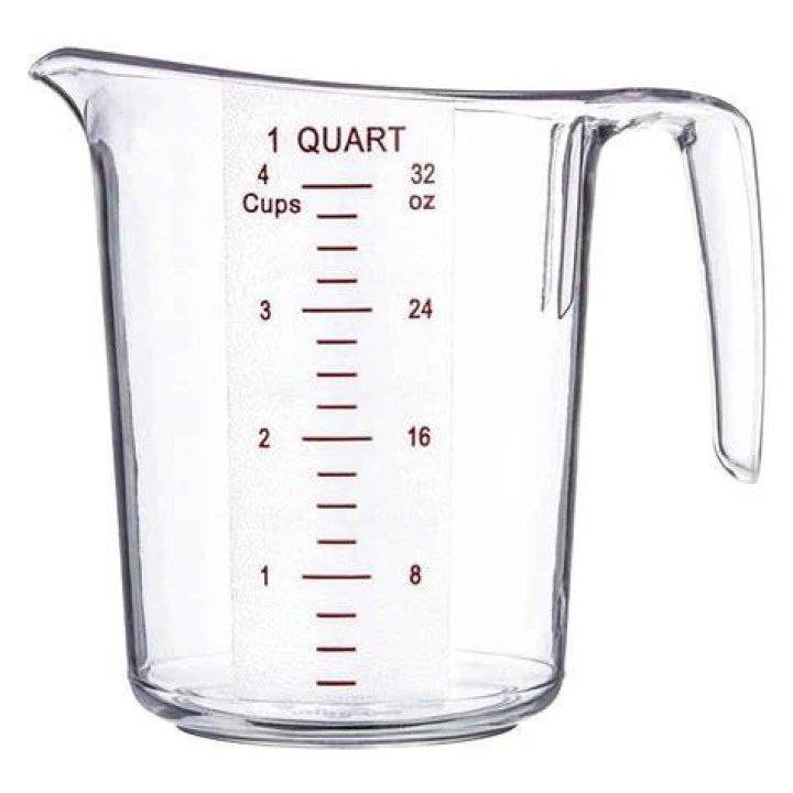 What is 1/6th of a quart?