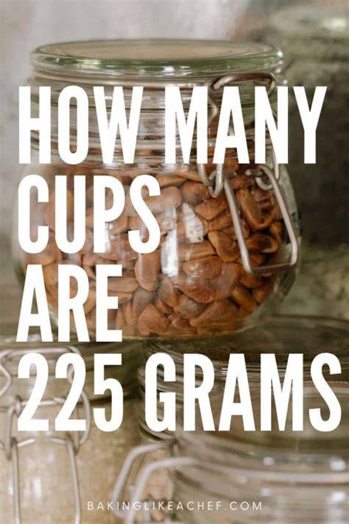 What is 225 grams flour in cups?