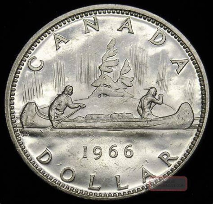 What is a Canadian 1966 silver dollar worth?
