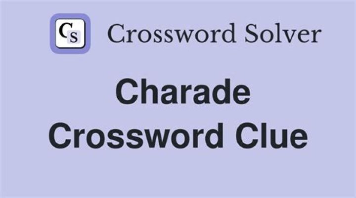 What is a charade in a crossword?