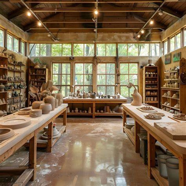 What is a good size for a pottery studio?