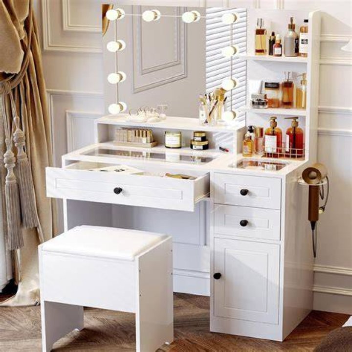What is a makeup desk called?