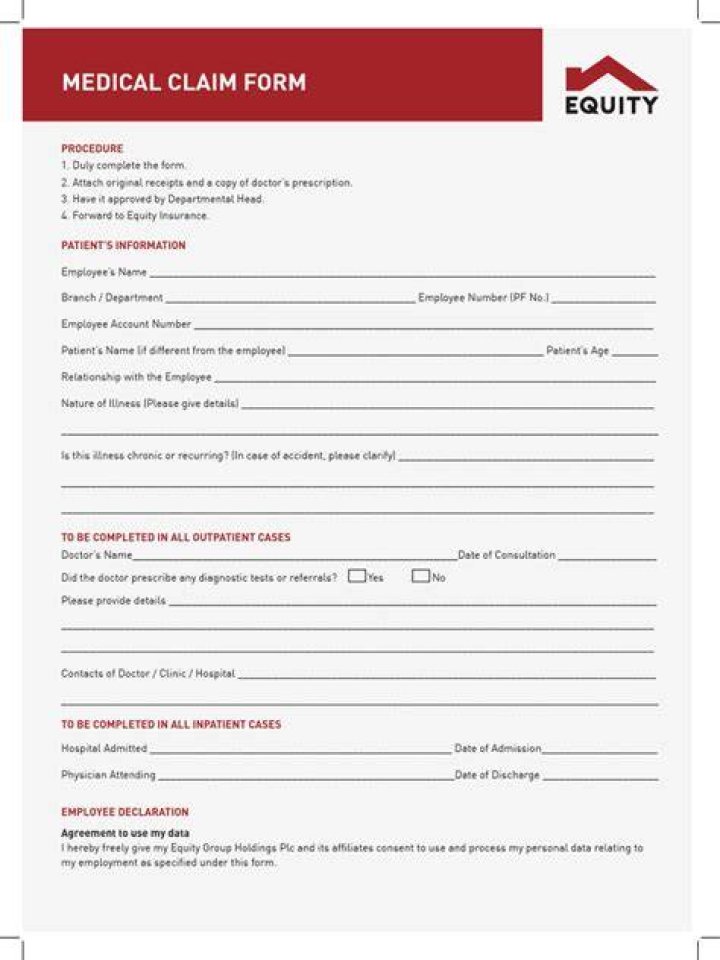 What is a patient claim form?