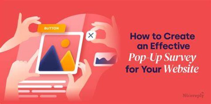 What is a pop up survey?