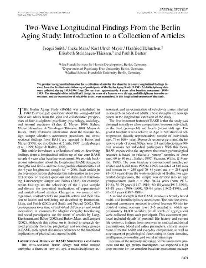 What is a two wave longitudinal study?