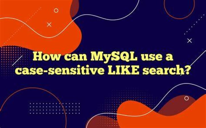 What is case sensitive in MySQL?