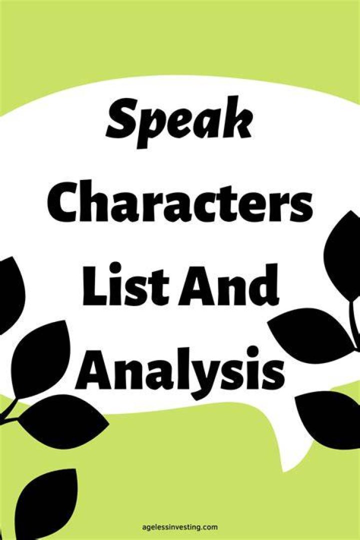 What is character speak?