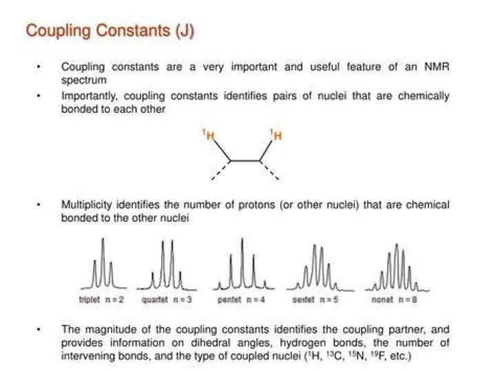 What is coupling constant in NMR?