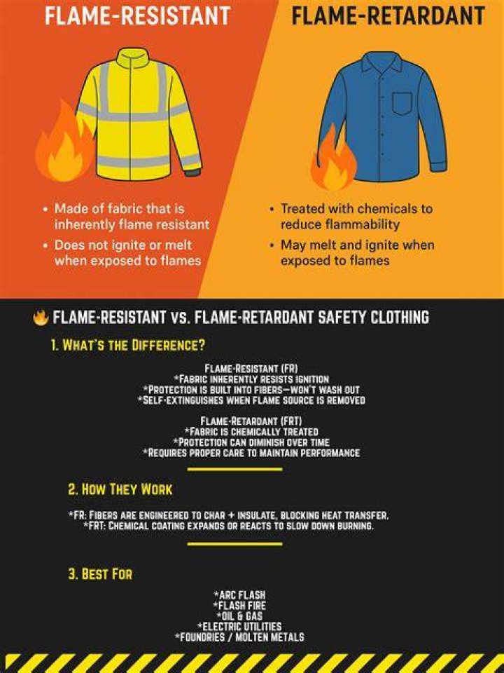 What is flame resistant clothing for?