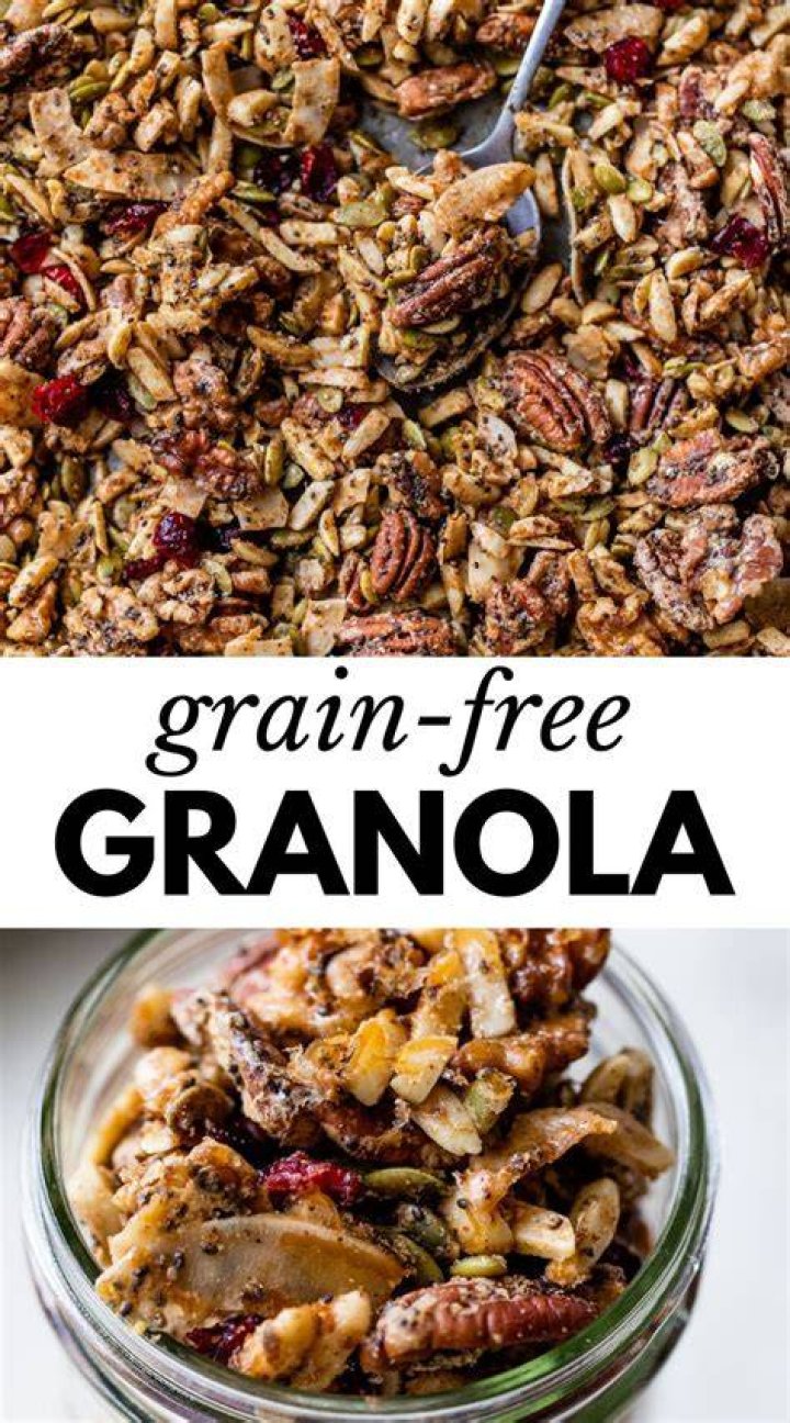 What is grain free granola made of?