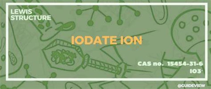 What is iodate ion?