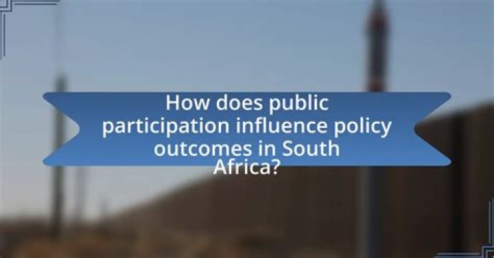 What is public participation in South Africa?