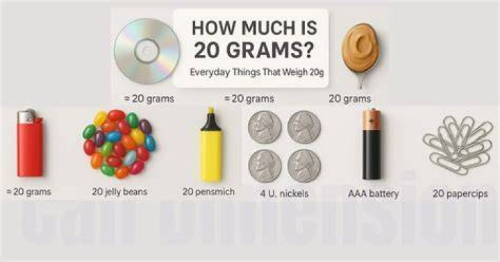 What is something that weighs a gram?