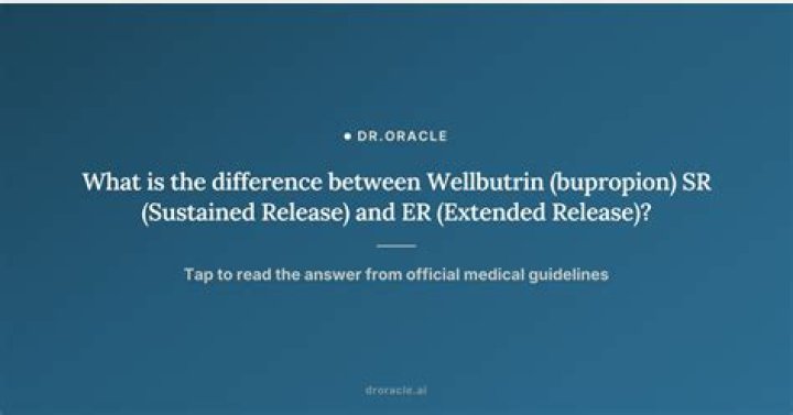 What is sustained release Wellbutrin?