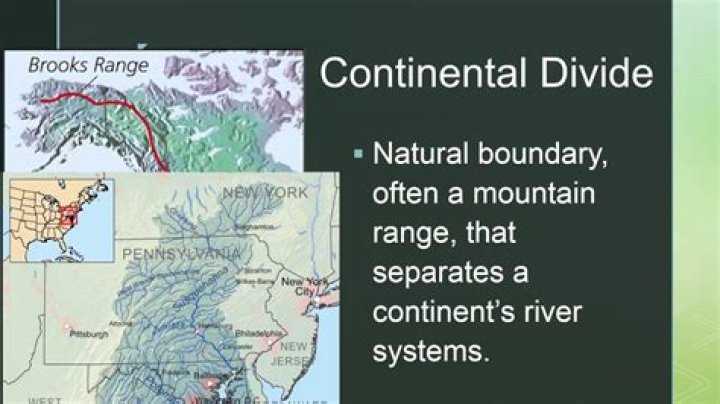 What is the continental divide in simple terms?