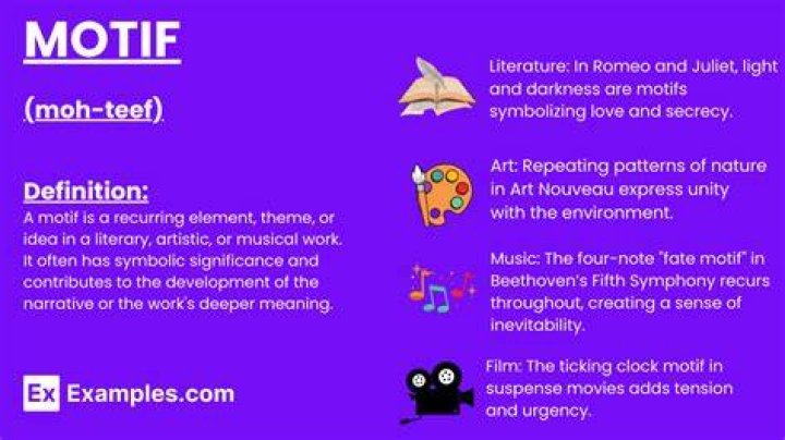 What is the definition of motif in literature?