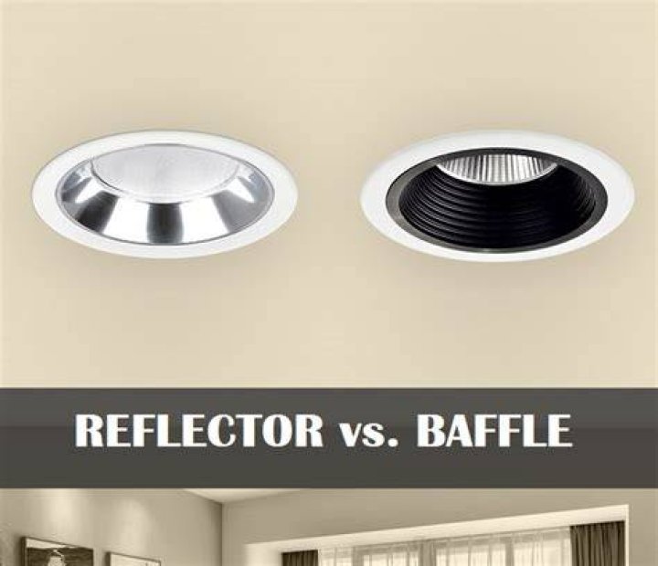 What is the difference between baffle and reflector?