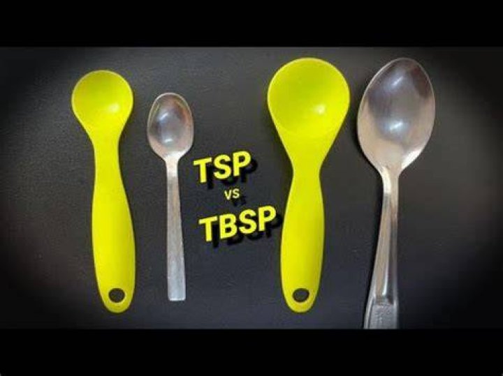 What is the difference between tbsp and TSP?