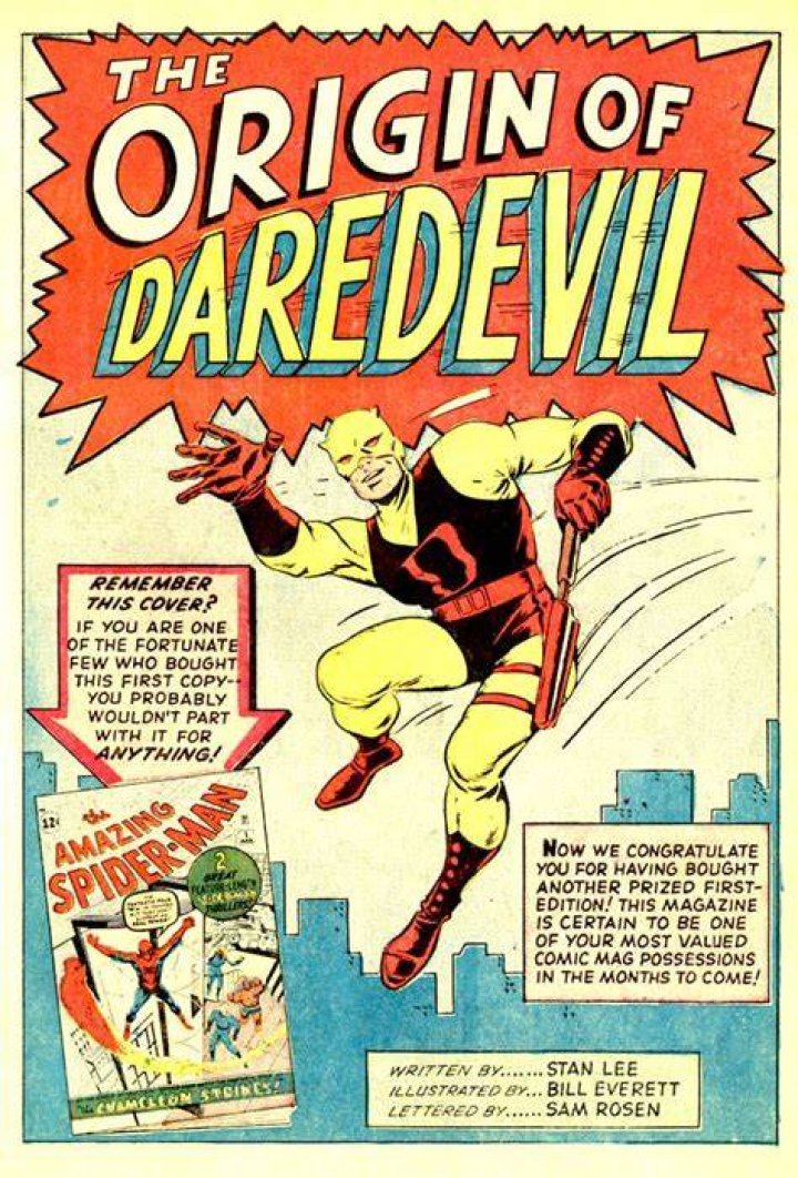 What is the first appearance of Daredevil?