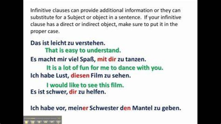 What is the infinitive in German?