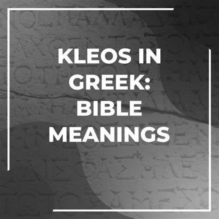 What is the meaning of kleos?