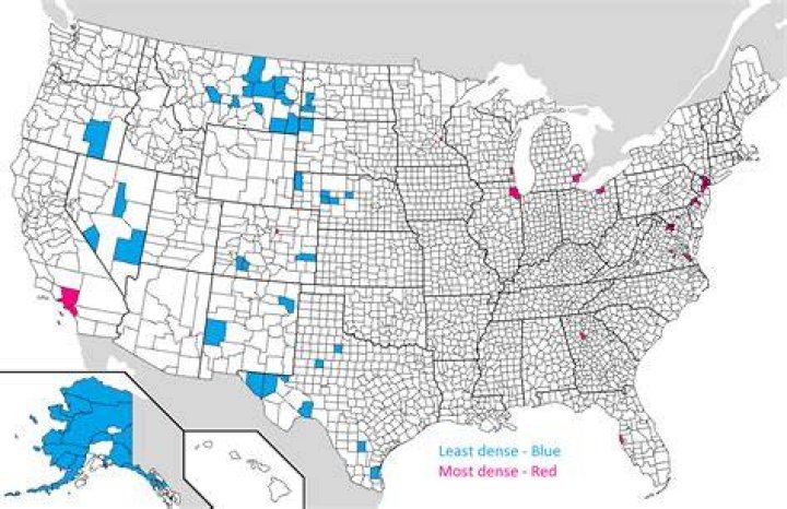 What is the most densely populated county in the US?