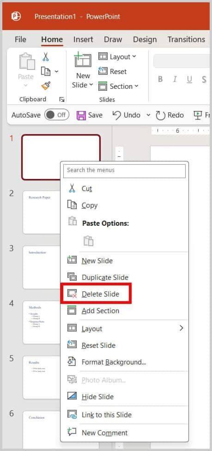 What is the shortcut menu in PowerPoint?