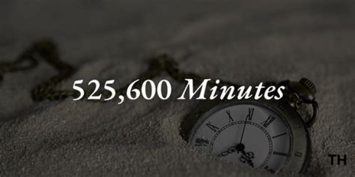 What is the significance of 525600 minutes?