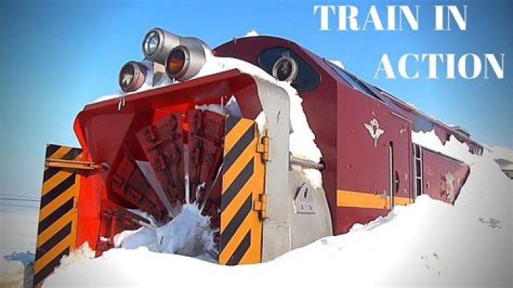 What is the snow plow on a train called?