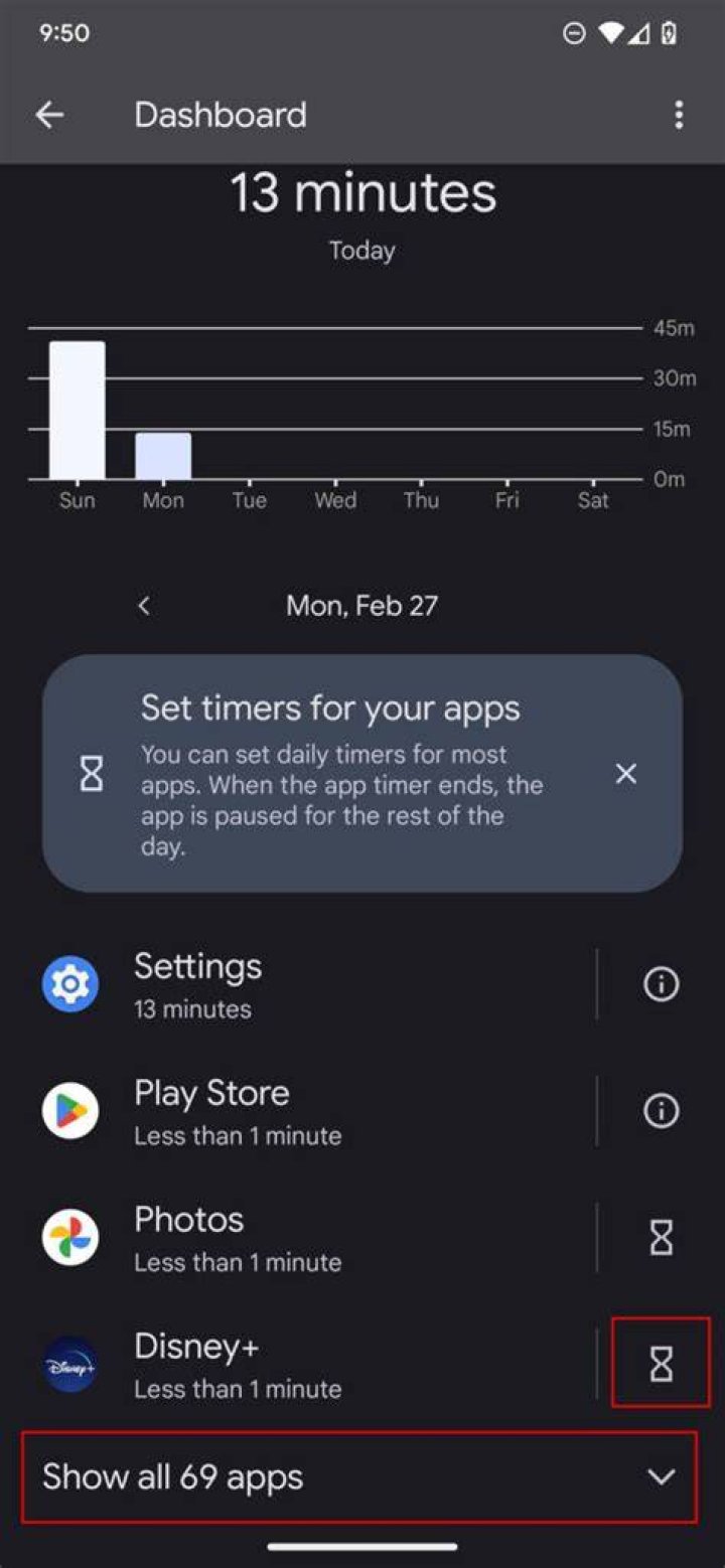 What is the time app on Android?