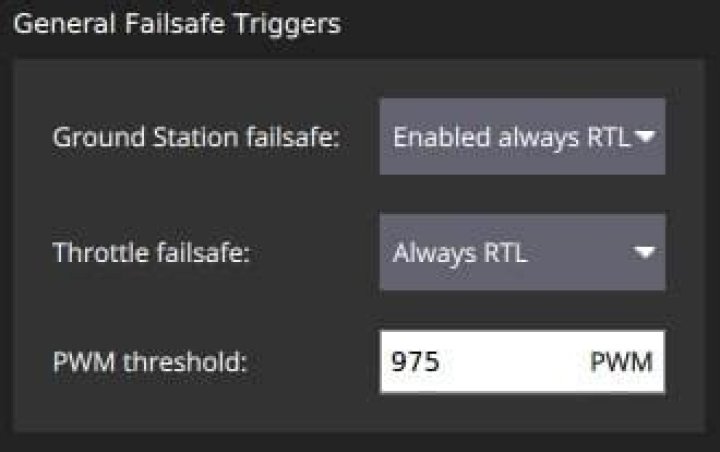 What is throttle failsafe?