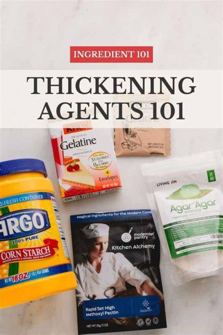 What is used as a thickening agent in ice cream?
