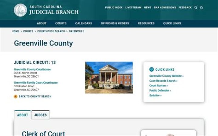What judicial circuit is Greenville SC?