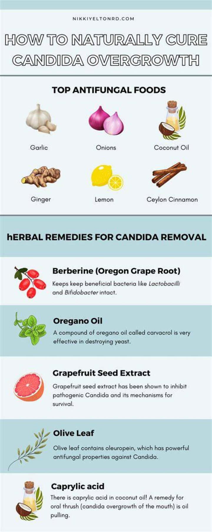 What spice kills Candida?