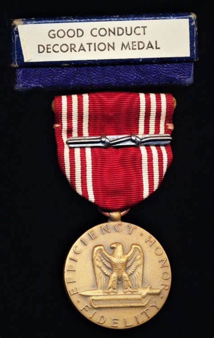 What type of award is a good conduct medal?