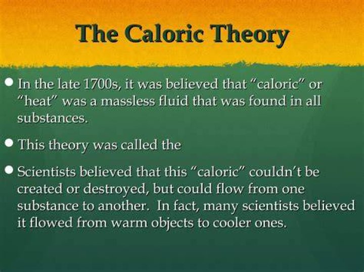 What was the problem with the caloric theory?
