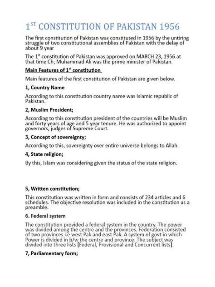 What were the causes of delay in marking the first Constitution 1956 of Pakistan?
