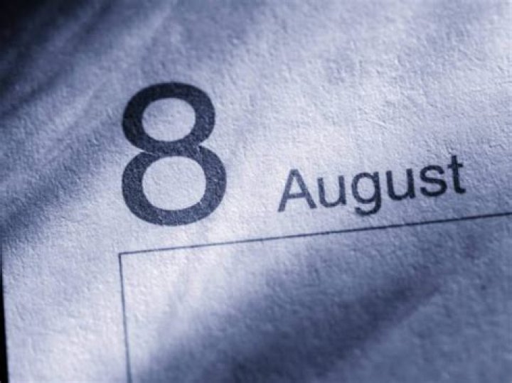 What years did August 8 fall on a Saturday?