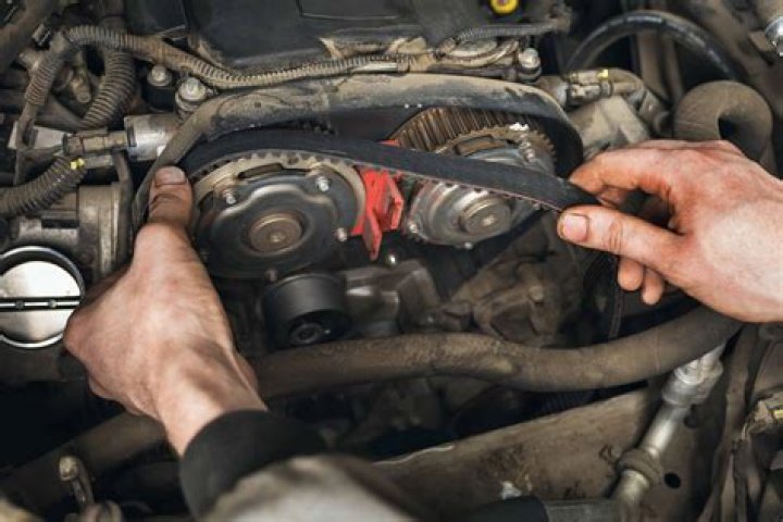 When should the timing belt be replaced on a Volvo XC70?