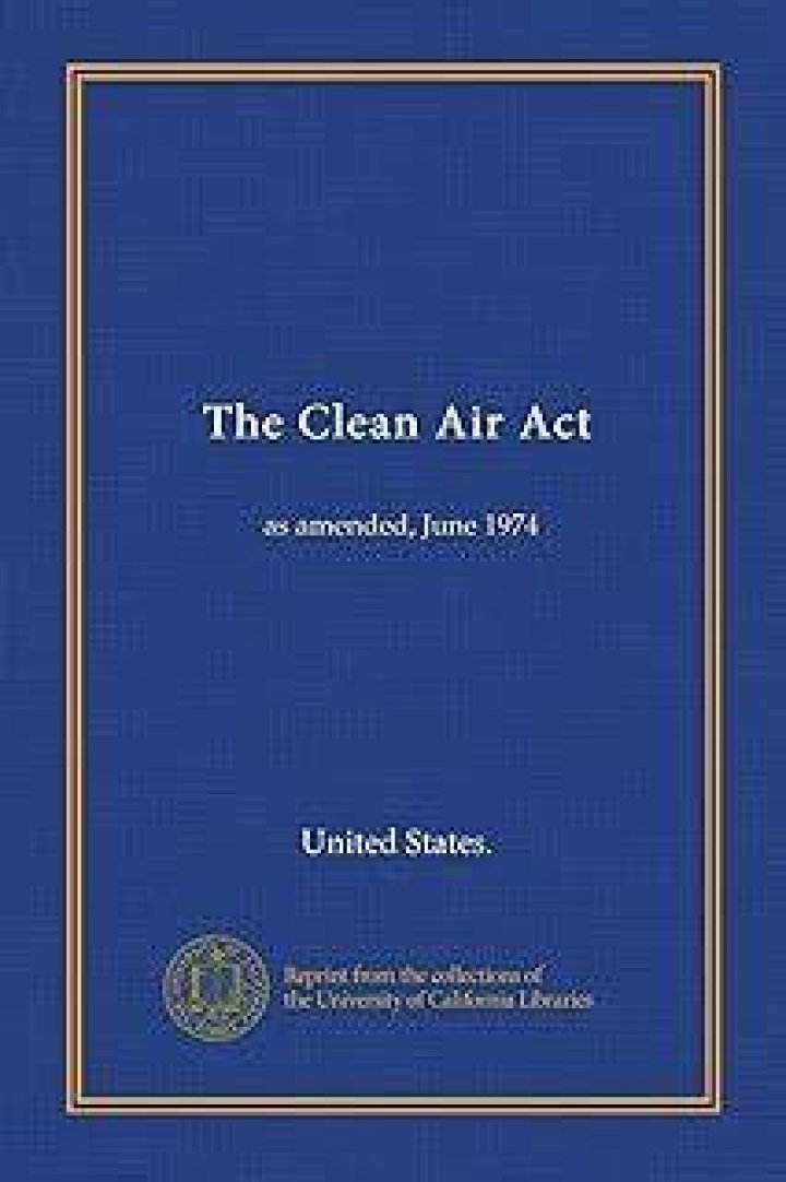 When was the Clean Air Act amended?