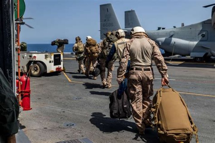 Where do marine infantry get deployed?