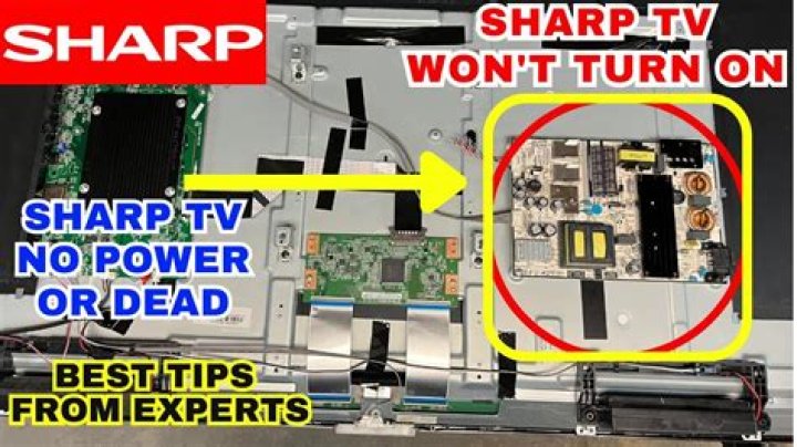 Where is the fuse on a Sharp TV?
